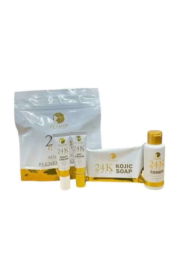 SY GLOW 24K Gold Resorcinol Rejuvenating Set - Image 2